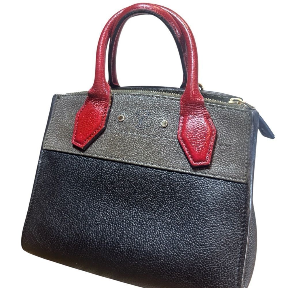 LOUIS VUITTON Tricolor Olive Green Black Red Mini LV City Steamer Bag - Picture 3 of 12